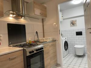 Kuchyň nebo kuchyňský kout v ubytování Apartment Konopnickiej - PARKING FREE