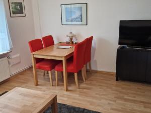 TV a/nebo společenská místnost v ubytování Familie Beeken - Westerstede