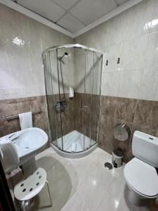 Koupelna v ubytování Hostal Kaizen