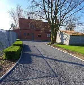 uma sombra de uma árvore numa entrada em Diksmuidse Ardennen 