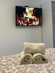TV a/nebo společenská místnost v ubytování Luxury Centar 2