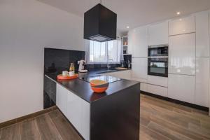 Küche/Küchenzeile in der Unterkunft Villa Plain-Pied Vue Mer