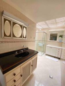 Nhà bếp/bếp nhỏ tại Chácara Encanto, dentro da cidade! São Lourenço-Mg