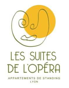 a logo of a monkey with the words las suites de loper at Les Suites de l'Opéra appartement Barbara 10 pers in Lyon