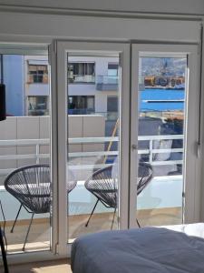 Balkón alebo terasa v ubytovaní Homing Volos Inspired Modern Living