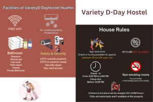 a brochure for aarity d day hospital with illustrations of various healthcare products at VarietyD-DayHostel HuaHin in Hua Hin
