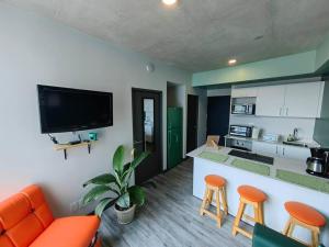 Kuchyň nebo kuchyňský kout v ubytování 1515 SECRT Sabana Hermoso Apartamento Equipado con Aire Acondicionado + 21 fotografií