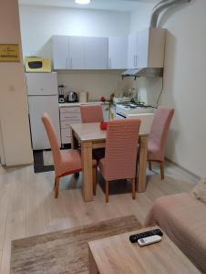 Kuchyň nebo kuchyňský kout v ubytování Apartman Lenka