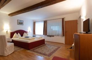 TV a/nebo společenská místnost v ubytování Hotel Pension Kandolf