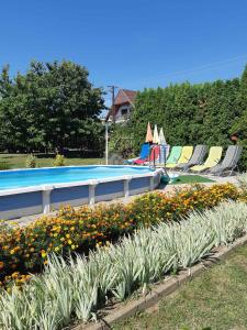 Bazén v ubytovaní Holiday home in Badacsonytomaj 20247 alebo v jeho blízkosti