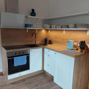 Köök või kööginurk majutusasutuses Apartmány Marie Albeř