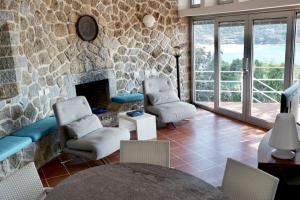 Χώρος καθιστικού στο Villa Occhiata