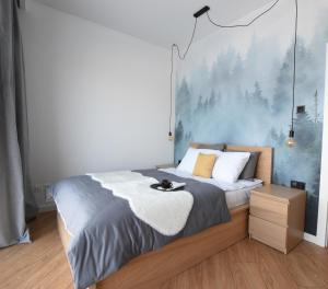 Una cama o camas en una habitación de Apartament Wisła Siglany