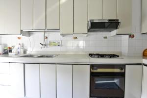 Kuchyň nebo kuchyňský kout v ubytování Apartment Diva