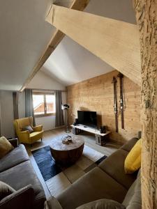 Μια τηλεόραση ή/και κέντρο ψυχαγωγίας στο Le Chalet du Meunier