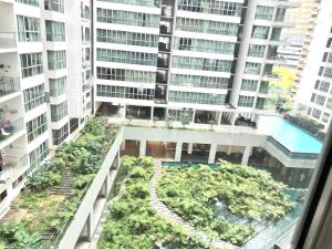 an aerial view of an apartment building with a pool at Regalia suites 424 in Kuala Lumpur