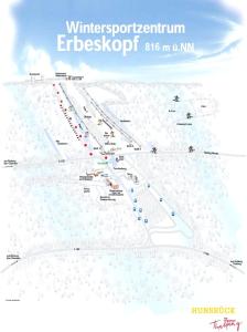 una mappa dell'equilibrio della spedizione invernale di Schöne Ferienwohnung mit Balkon und Garten a Nonnweiler