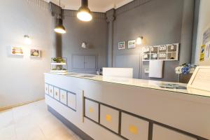 Kuchyň nebo kuchyňský kout v ubytování Hostal Ya