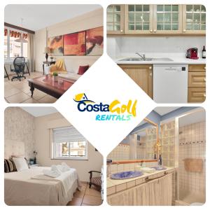 eine Collage aus Fotos einer Küche und eines Wohnzimmers einer Casa Oil Rentals in der Unterkunft Ubicación y confort en el centro de Marbella - RICARDO SORIANO 33 38 in Marbella