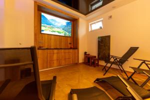 TV a/nebo společenská místnost v ubytování Wellness Hotel Koliba