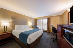 a hotel room with a bed and a television at Best Western Voyageur Place Hotel in Newmarket +48 photos