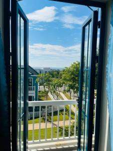 a view from the balcony of a house at Ocean Villa Novaworld Phan Thiết in Bình Tú