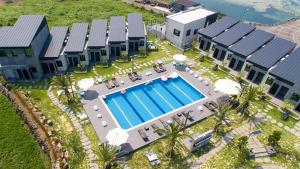 Letecký snímek ubytování Jeju Chrismas Resort