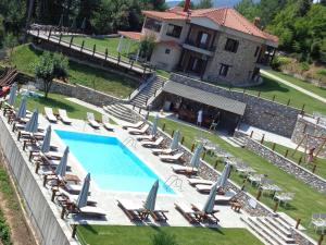 The swimming pool at or close to Ktima Faki, Olympus Mountain Accommodation & Retreat