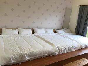 Postel nebo postele na pokoji v ubytování 花蓮太平洋會館民宿
