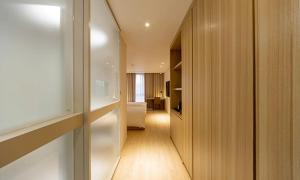 Pohang Hotel Noblion客房内的一张或多张床位