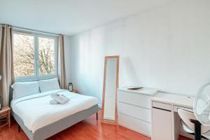Posteľ alebo postele v izbe v ubytovaní Le Marx - Appt 2 chambres