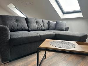 Posezení v ubytování Ferienwohnung Zeitz - Weiße Elster Apartment
