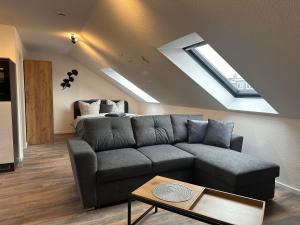 Posezení v ubytování Ferienwohnung Zeitz - Weiße Elster Apartment