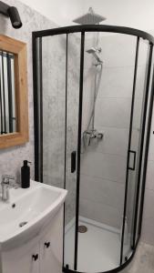 Koupelna v ubytování Apartament z Napoleonem w tle