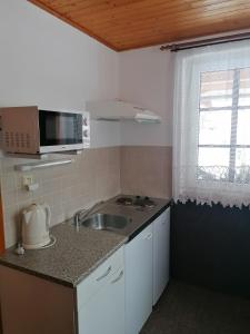 Kuchyňa alebo kuchynka v ubytovaní Apartmány 670 pod Lysou horou