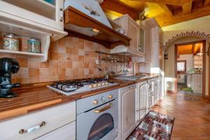 Dapur atau dapur kecil di Happy Guest Apartments - Alpin Charme Colere