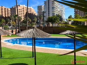Bazén v ubytování Ubicación ideal, relax y piscina nebo v jeho okolí