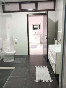 uma casa de banho com um WC e um lavatório em Apartman Villa Vita em Capljina