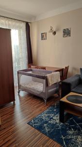 Кровать или кровати в номере Apartament Warszawska