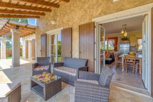 Χώρος καθιστικού στο Villa Stancija Martina