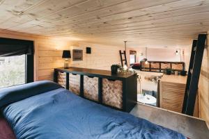 Posezení v ubytování Idyllisches Tiny House III mit Sauna