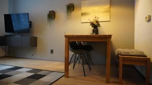 TV a/nebo společenská místnost v ubytování Apartmán u potoka + 26 fotografií