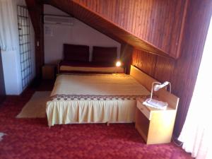 a bedroom with a large bed in a room at Apartman Amalija in Gornji Karin