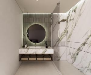 Um banheiro em Le Parc Hotel, Beyond Stars