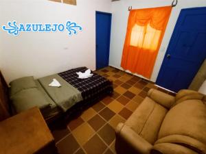 A seating area at AZULEJO