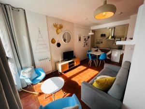 Posezení v ubytování Apartamentos Bluettravel Snow Confort Monte Gorbea