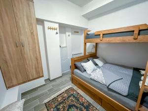 a bedroom with a bunk bed in a room at Praška zima in Jahorina