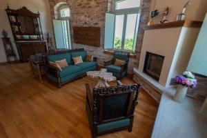 A seating area at Nostos Country House