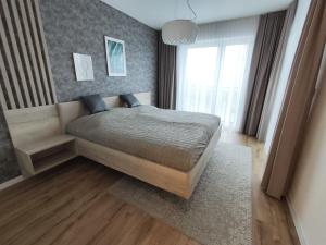 1 dormitorio con 1 cama en una habitación en AK Apartments Castle en Bojnice