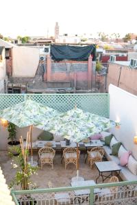 Balkón nebo terasa v ubytování Riad Chic